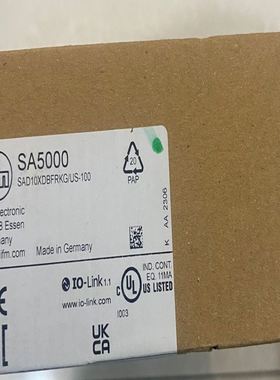 IFM易福门SA5000流量传感器，型号SAD10X