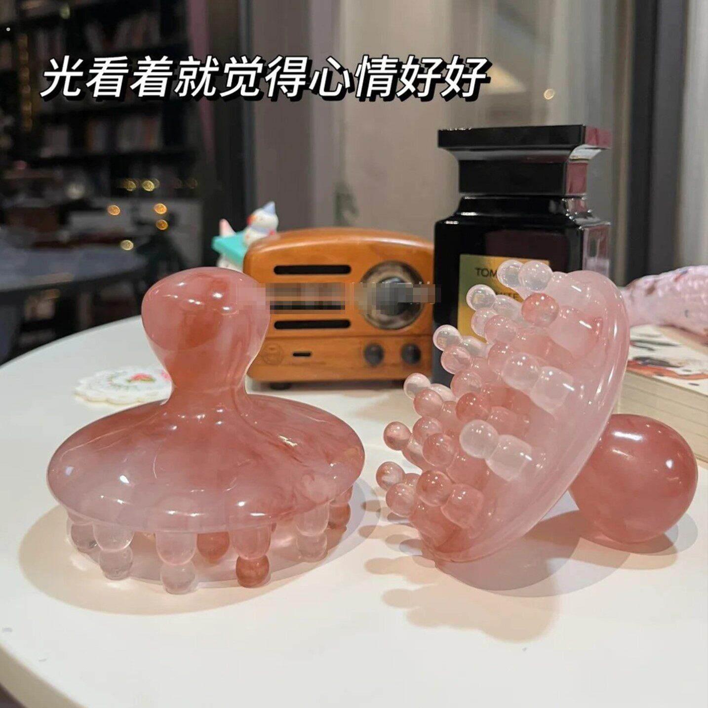 圆盘梳头部按摩梳子点穴拨筋棒大齿梳子头皮头疗刮痧
