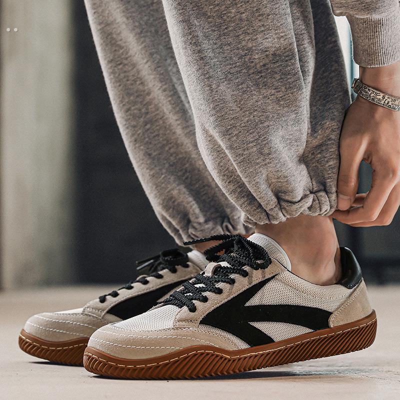 春季202夏季新款透气软底轻便网面潮百搭男鞋小白鞋运动板鞋MZ