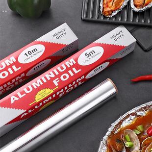 家用加厚锡纸 一次性烘焙铝箔纸烧烤油纸硅油纸 烤箱锡箔纸30cm宽