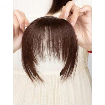 发箍刘海一体真假前额头帘鬓角遮白发碎齐刘海假发片