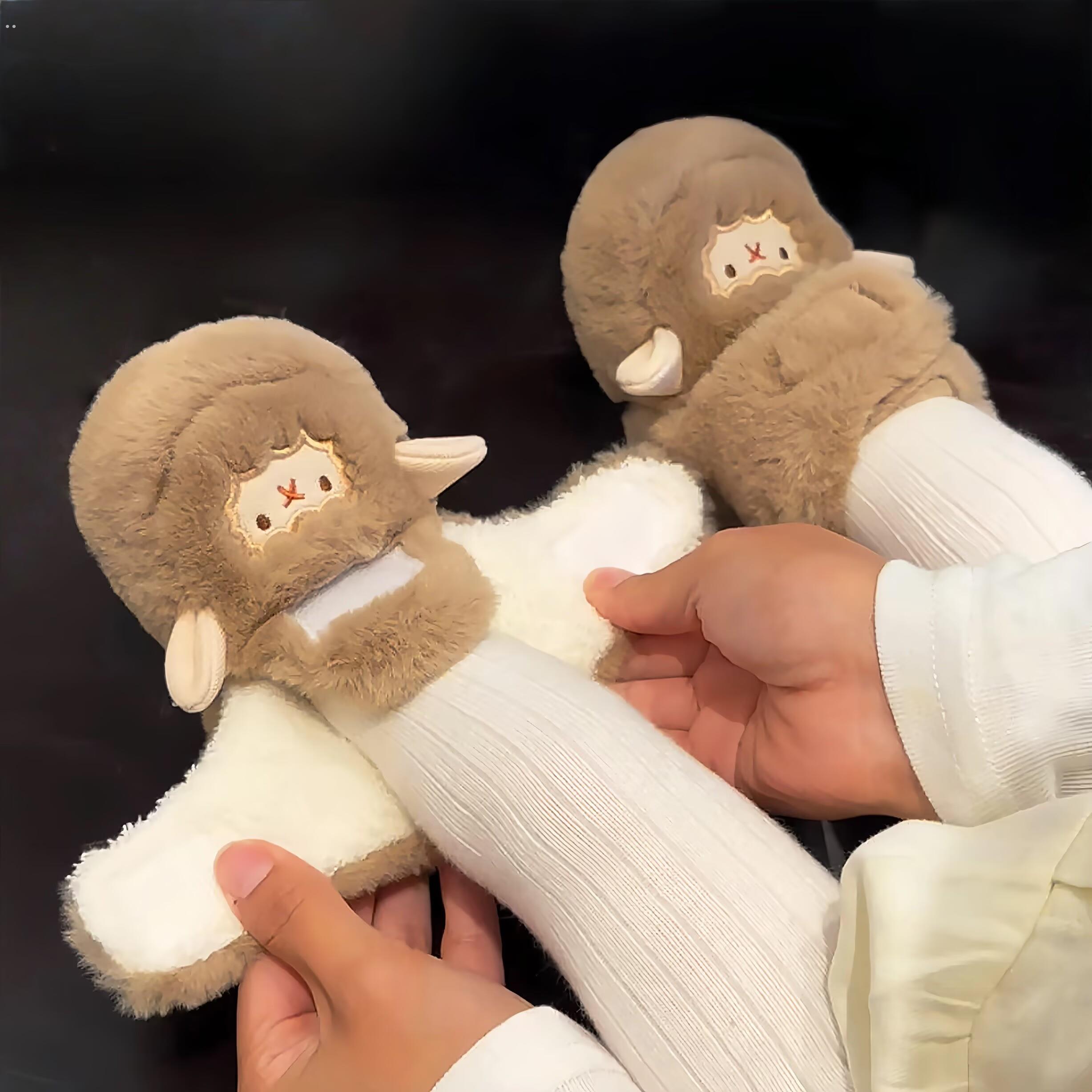 可爱小羊~秋冬婴儿棉鞋学步鞋宝宝步前鞋小月龄防滑加绒保暖软底