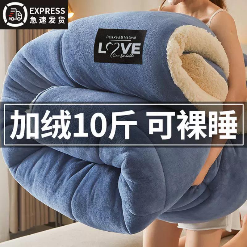 羊羔绒被子冬被加厚保暖双面绒毛毯子珊瑚绒棉被芯秋冬季盖