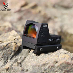 全金属全息镜瞄i准器高清虹膜rmr红点镀膜底板模型弹弓可归零玩具