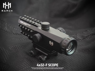 高清真实四倍海螺双面导轨瞄准镜带小红激光红点准星弹弓玩具备件