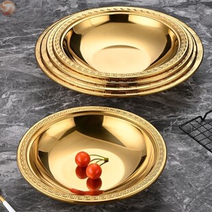 净手礼盆周岁净手盆仪式盆宝宝幼儿园儿童洗手盆传统金盆抓周。