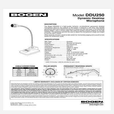 维修检查销售博根BOGEN DDU250台咪话筒一个。正询价
