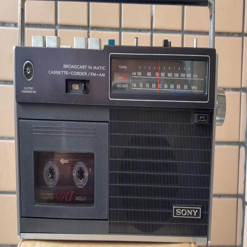维修检查sony CF-1500晶体管 收录机 1971出品