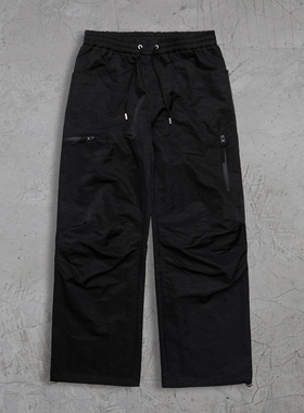 Profound Foundation支线 轻户外风双膝褶皱伞兵裤休闲长裤