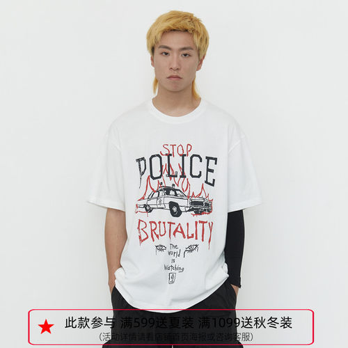 纽约潮牌Profound Foundation支线 街头涂鸦 重磅宽松短袖T恤