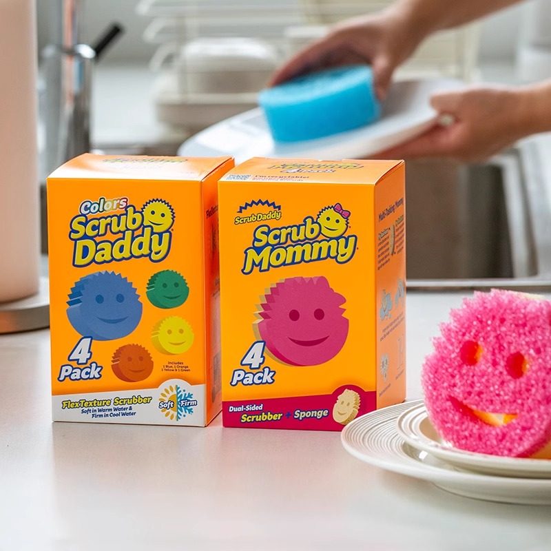 美国进口Scrub Mommy笑脸洗碗海绵擦魔力刷碗妈咪清洁强力去污