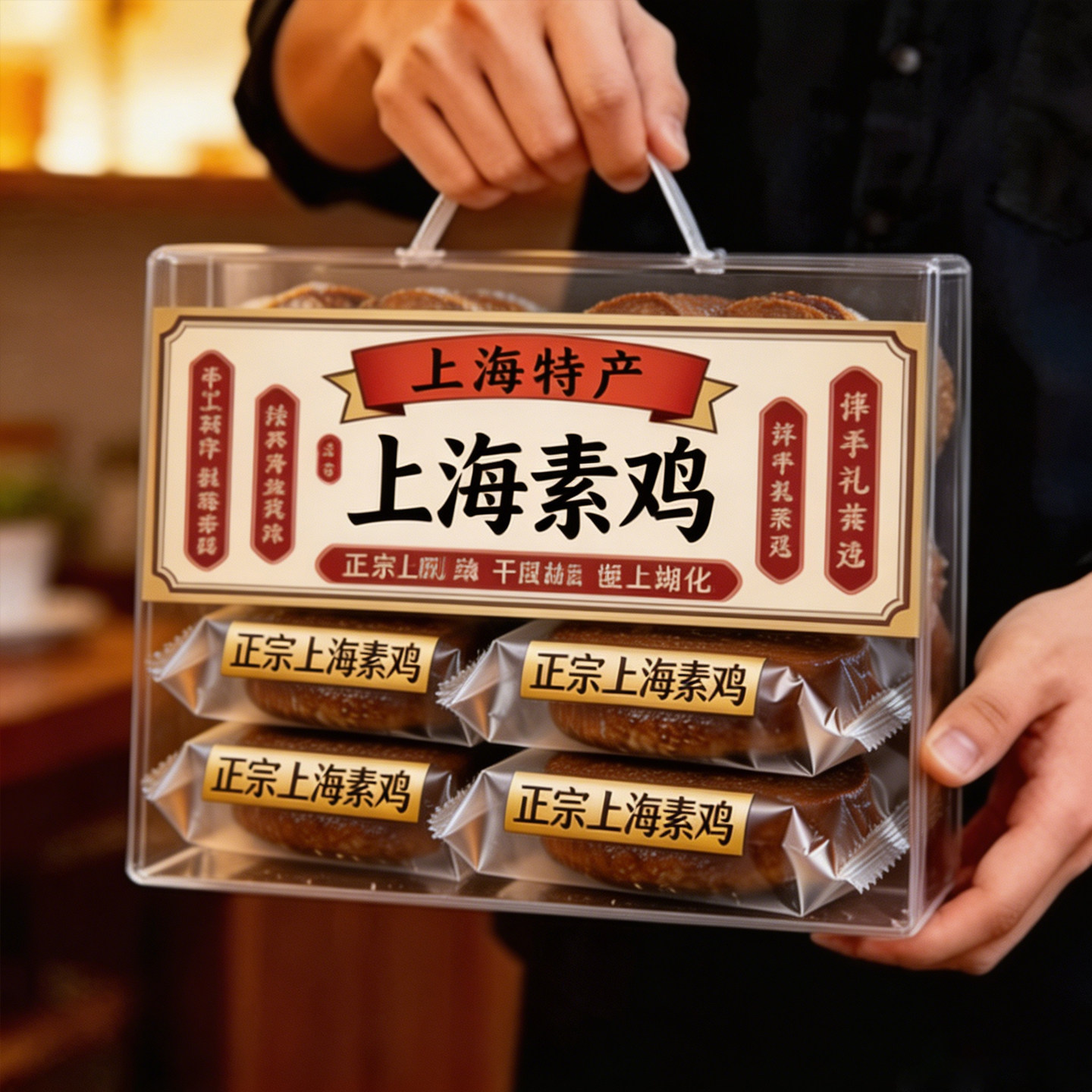 【现做现发】上海特产素鸡豆制品小零食小吃纯素食开袋即食熟食