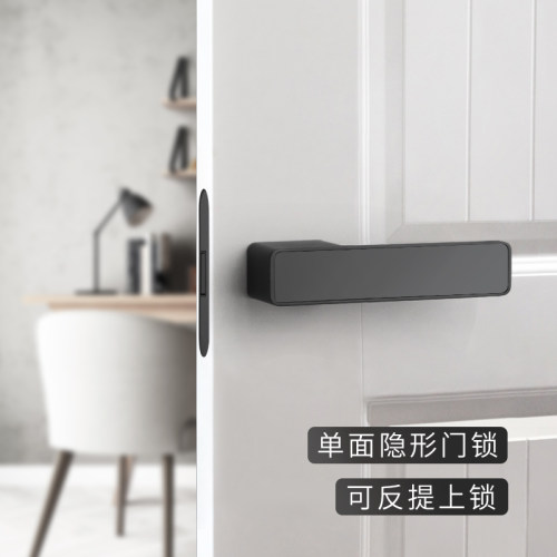 不锈钢隐形门锁极简门锁单面锁