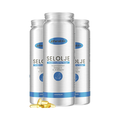 3瓶挪威NORAKTIV海豹油360粒含oemga正品包邮海豹油清理血管垃圾