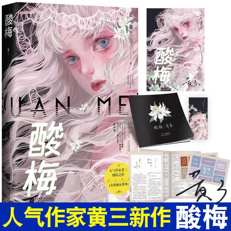 包邮现货 酸梅 小说实体书【印签版 赠三折页番外 贴纸*2 书签 摄影集