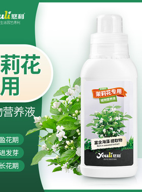 茉莉花专用营养液酸性植物肥料花苞鸳鸯虎头茉莉家用室内水培土培