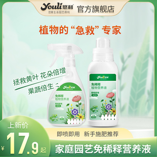 免稀释营养液植物通用型绿萝发财树养花肥料多肉盆栽水培家用花肥