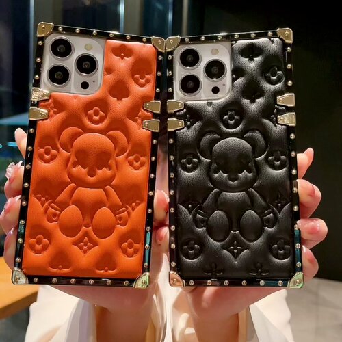 潮牌高档暴力熊适用三星s23ultra手机壳女s22日韩s20全包a72/a52/a53/A33防摔男女note10/20pro时尚潮苹果14