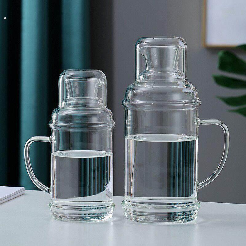 套装高硼硅冰箱高档玻璃新款家用茶壶加厚耐高温果汁大容量储水瓶
