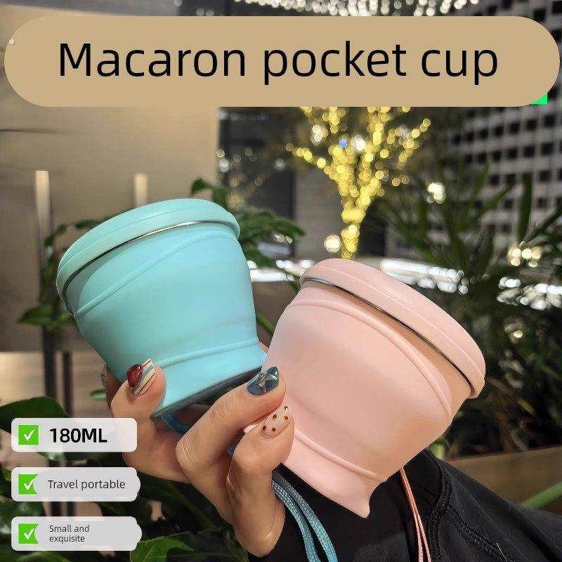 旅行折叠水杯便携式食品级硅胶露营漱口杯子旅游户外耐高温折叠杯,餐饮具,随手杯,淘宝优惠券,粉丝福利购,淘宝优惠卷