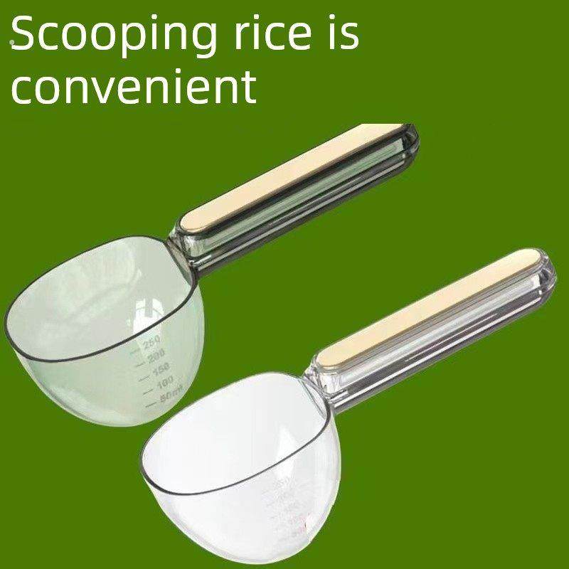 勺饭勺多功能厨房家用食品谷物勺创意勺面勺零食封夹量勺