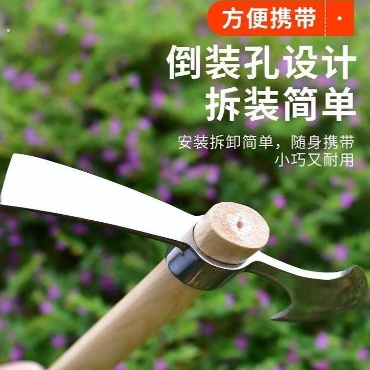 不锈钢斧镐户外挖树根锄斧刨砍两用可携式小洋镐十字镐冰镐登山镐