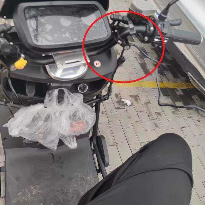 电动车充电器防盗神器充电器防偷铁质钩锁绳电动车户外充电保护