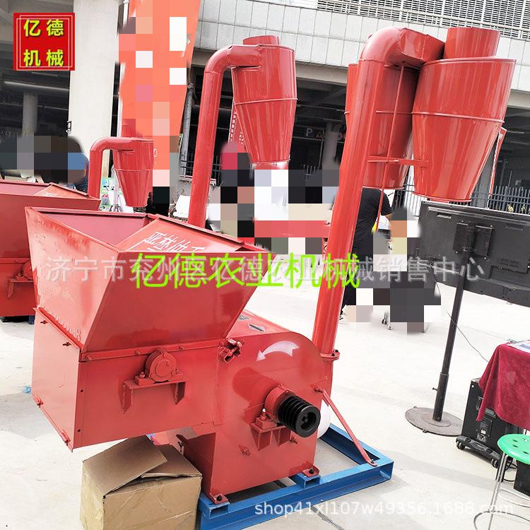 锤片式饲料粉碎机秸秆谷壳豆粕打粉机稻草打糠机大型玉米芯粉碎机
