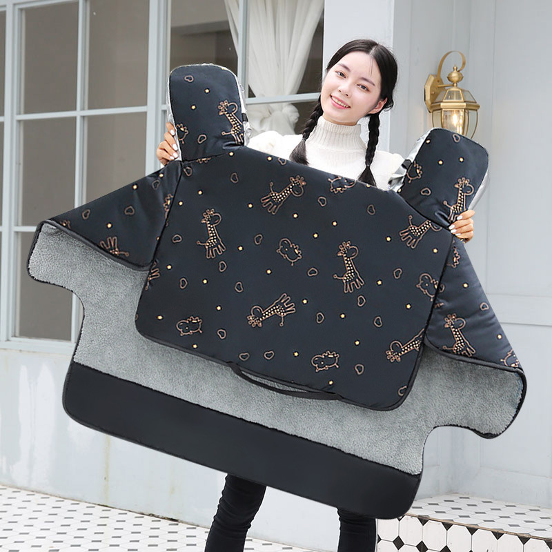 冬季电动车挡风被秋冬天防风挡