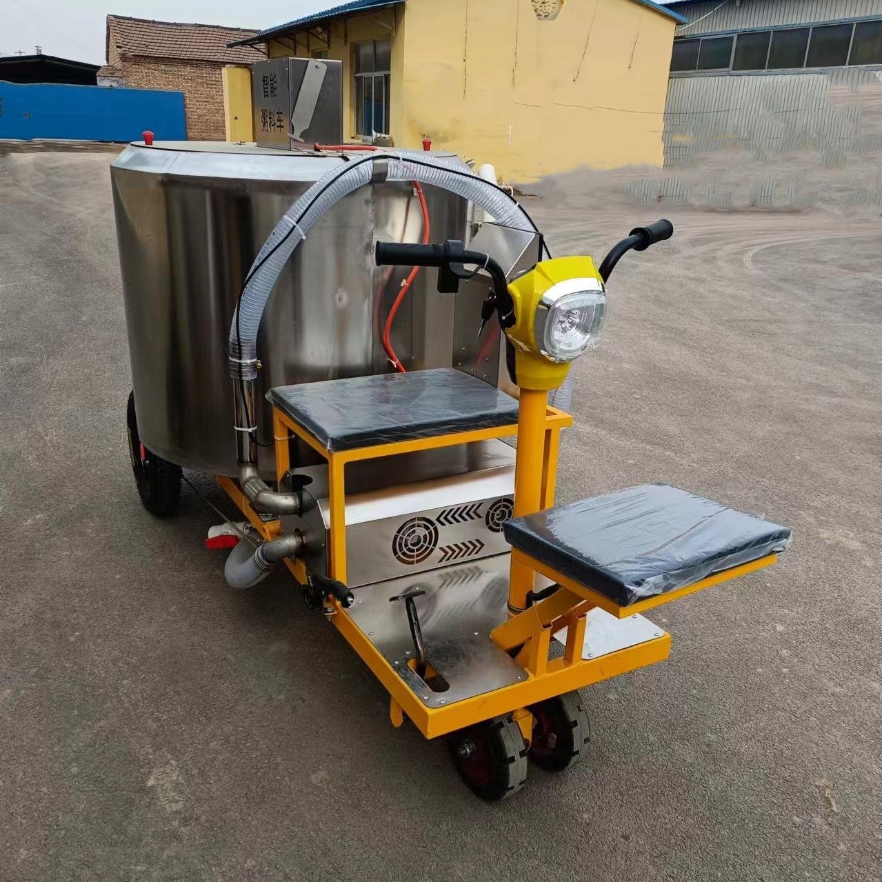 全自动粥料车新款养殖电