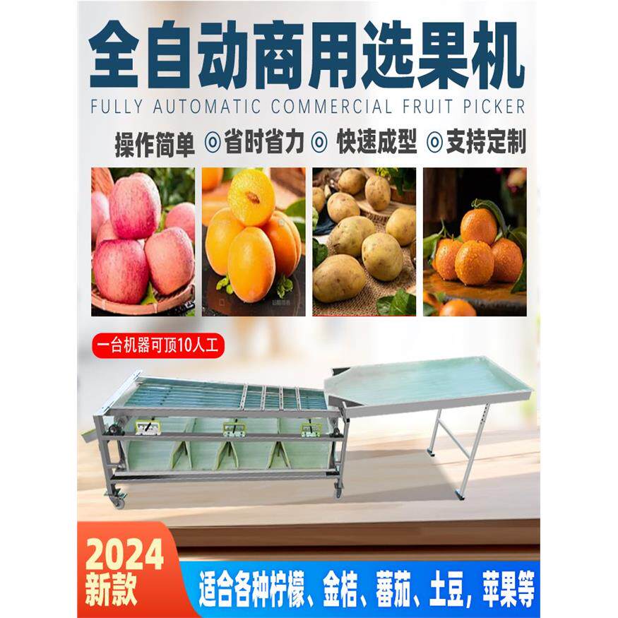 全自动商用轨道式选果机槟郎分选机橙子小枣核桃分选机土豆圣女果