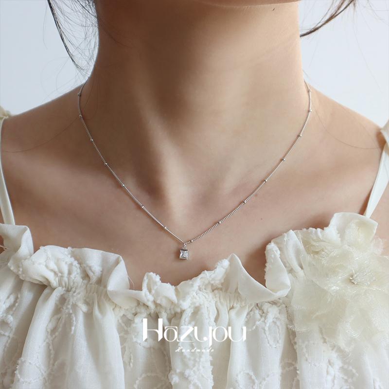 方糖原创小众设计S925银方糖项链