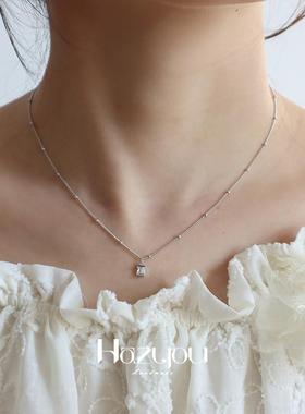 方糖原创小众设计S925银方糖项链