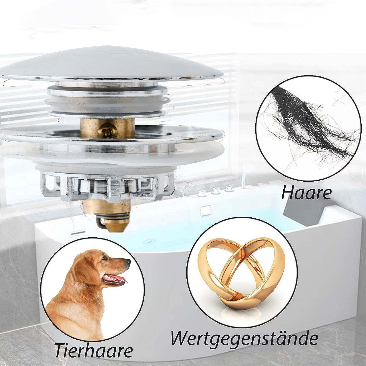 亚马逊热销浴无品牌/缸水器全铜浴缸按式下弹下压水塞防臭防弹堵