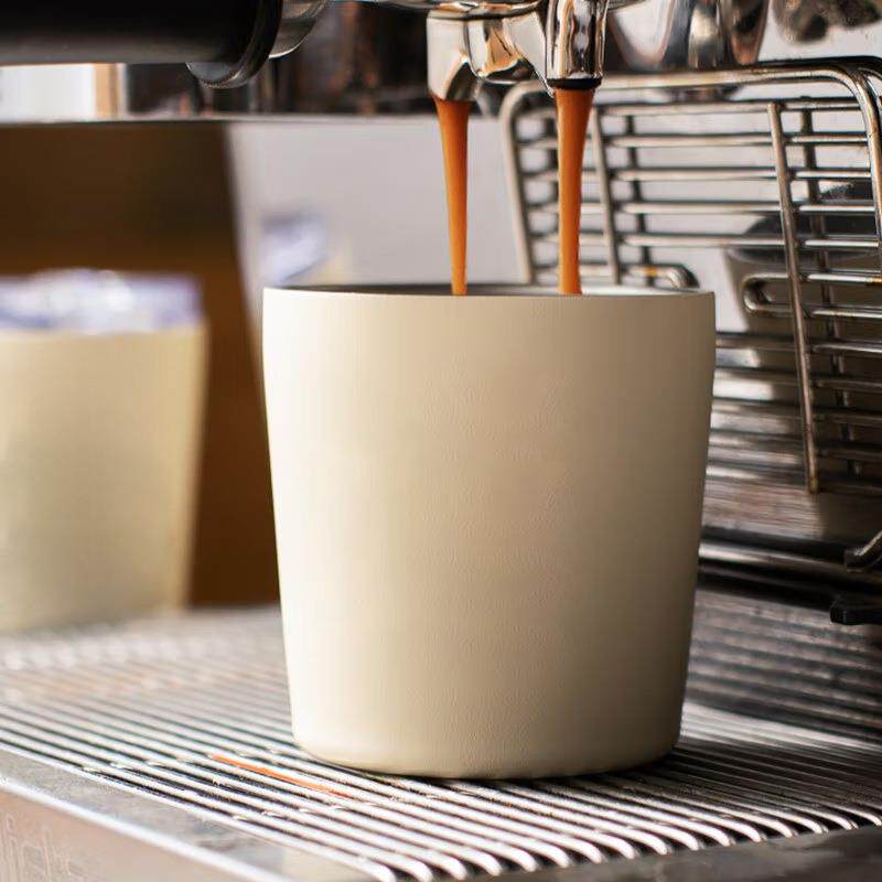 跨境仰恩不锈钢牛奶杯34咖啡杯携高值0设计感户外便颜水杯保温随