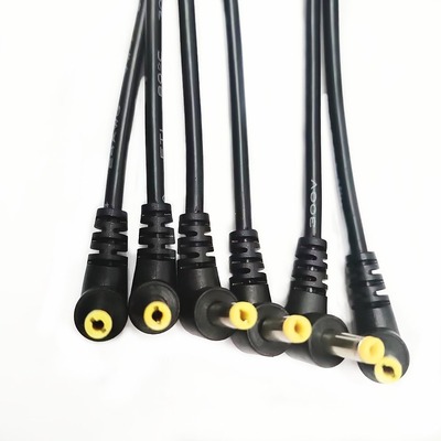 现货dc4017弯头充电线usb公头1.7*dc4.0转儿童小夜灯电源线发光具