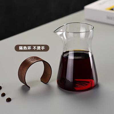 AL803186V60咖啡杯滤手咖啡分享壶装咖啡玻璃滴滤杯挂耳套咖冲啡