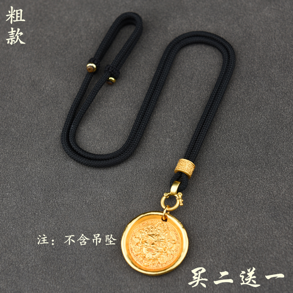 免绑男款项链挂绳粗款