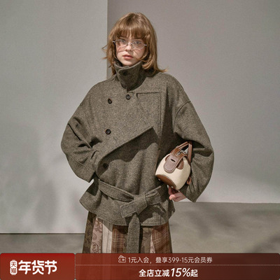 翻领妮子大衣6976abcdefgh