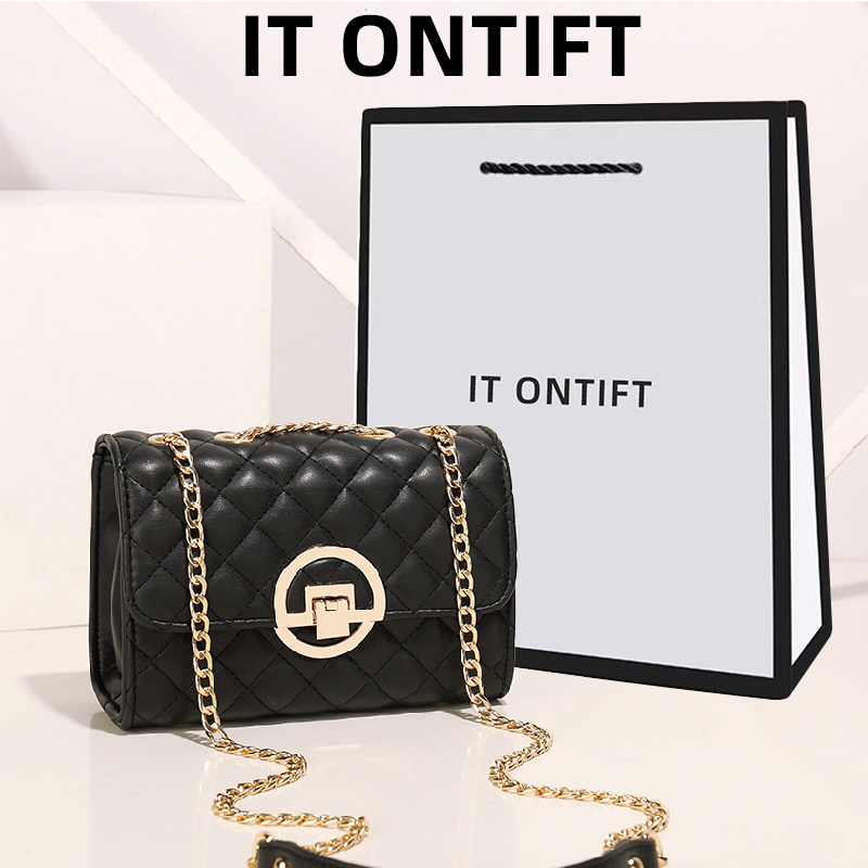 ITONTIFT女包包2025新款潮时尚单肩斜挎包百搭链条女士小众小方包,箱包皮具/热销女包/男包,通用款女包,淘宝优惠券,粉丝福利购,淘宝优惠卷