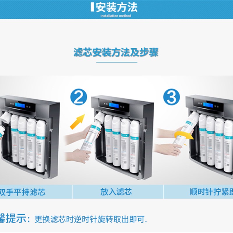 适用沁园RO05A净水器RO膜滤芯RU05A/D/C套装RF502B406ER501H/G