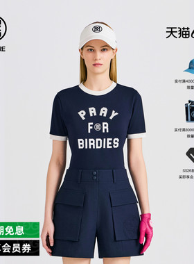 G/FORE吉福官方春夏新品女士高尔夫服装CREWNECK T-SHIRT针织衫