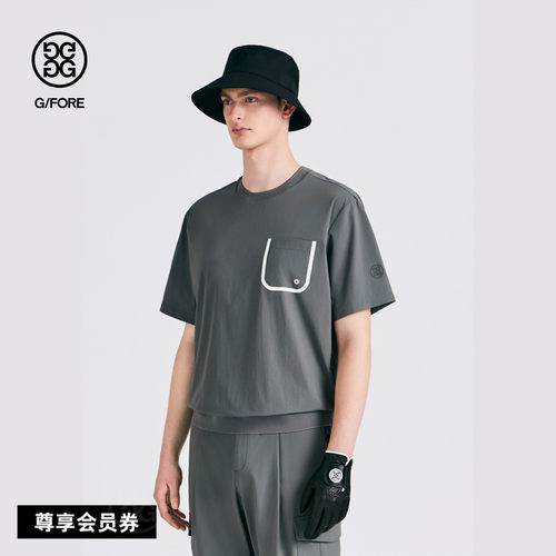 G/FORE吉福官方春夏新品男士高尔夫服装PULLOVER短袖T恤衫