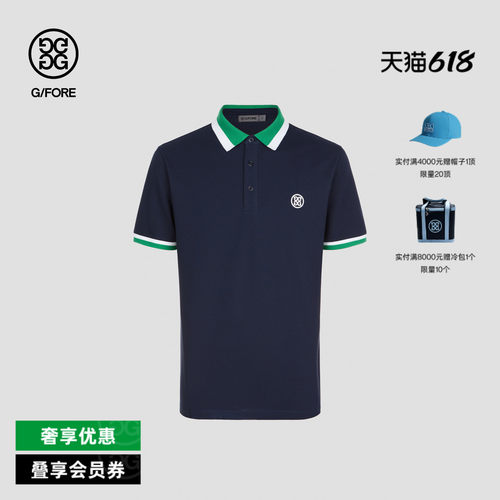G/FORE吉福官方秋冬男士高尔夫服装G/HIGH POLO针织短袖POLO