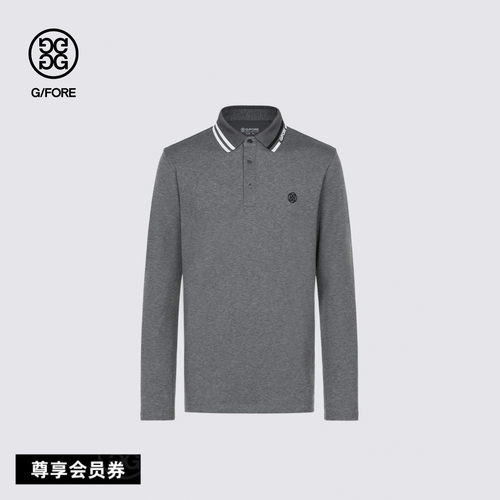 G/FORE吉福官方春夏新品男士高尔夫服装MÉLANGE POLO针织POLO衫