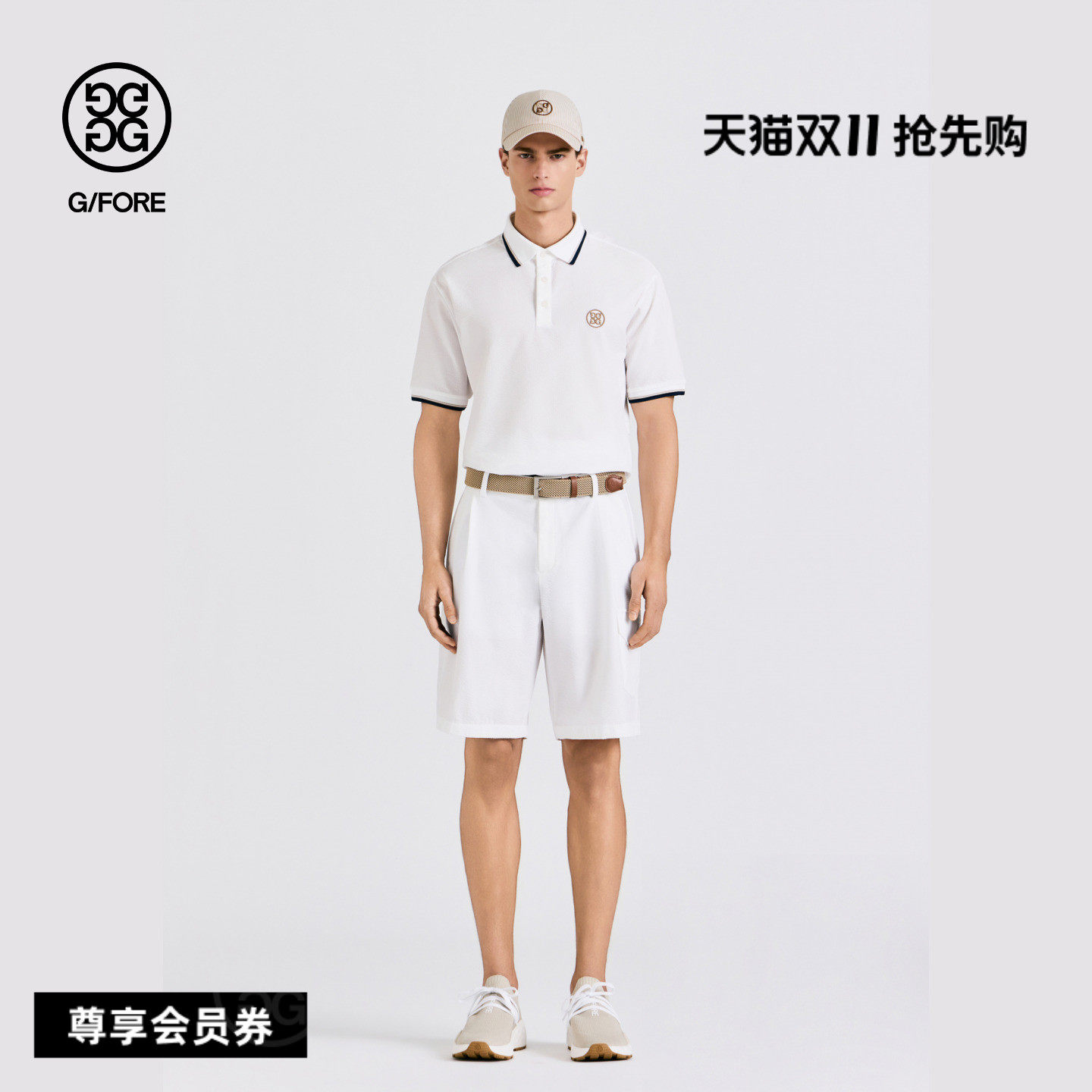 G/FORE吉福官方春夏新品男士高尔夫服装SEERSUCKER SHORT短裤