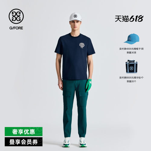 G/FORE吉福官方春夏男士高尔夫服装GRAPHIC ROUND短袖T恤衫