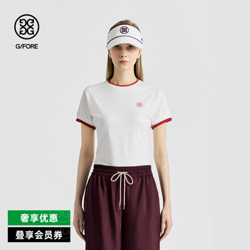 G/FORE吉福官方春夏女士高尔夫服装CREWNECK ROUND短袖T恤