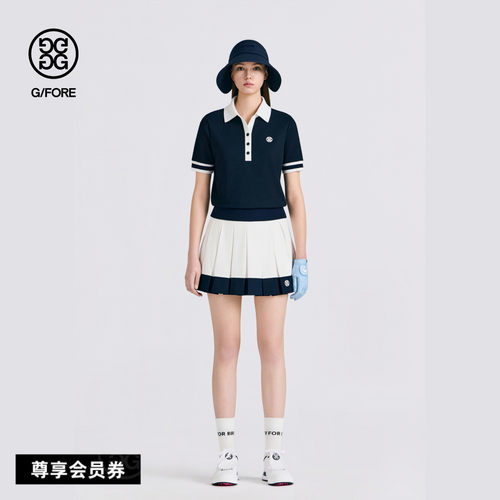 G/FORE吉福官方春夏新品女士高尔夫服装DETAILED SKIRT百褶短裙