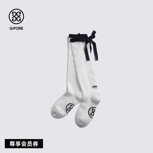 G/FORE吉福官方春夏新品RIBBON KNEE SOCK袜子